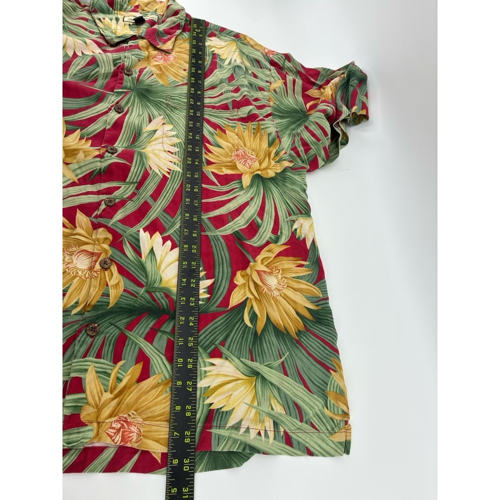 Lot Of 2 VNTG Tommy Bahama Shirt XL 100% Silk Floral All Over Print Hawaiian - Picture 7 of 10